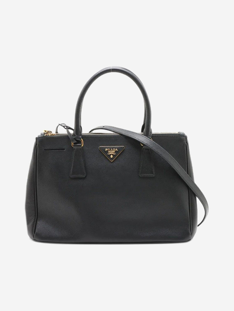 Black Saffiano leather Galleria 2way bag