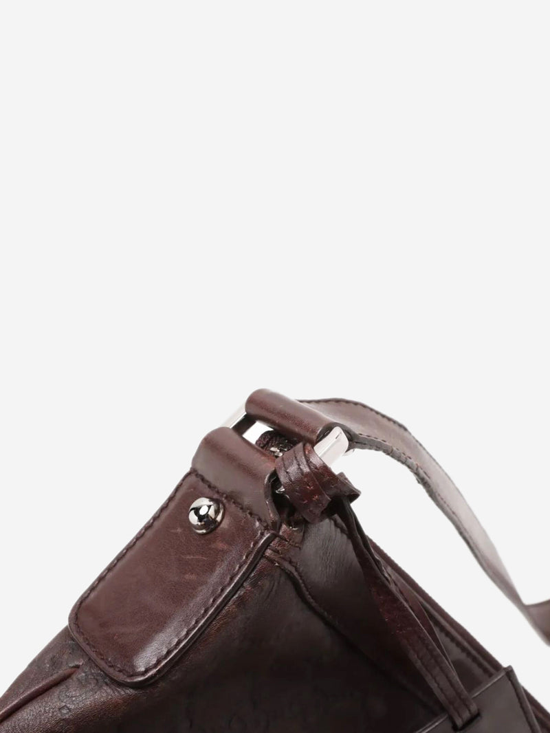 Dark brown Guccissima leather crossbody bag Cross-body Bags Gucci 