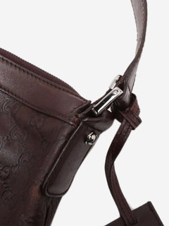 Dark brown Guccissima leather crossbody bag Cross-body Bags Gucci 
