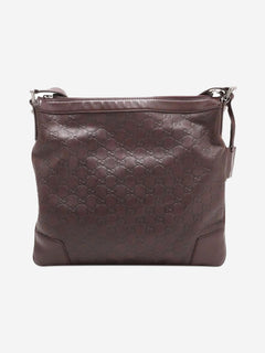 Dark brown Guccissima leather crossbody bag Cross-body Bags Gucci 