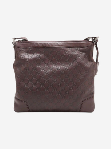 Dark brown Guccissima leather crossbody bag alternate image