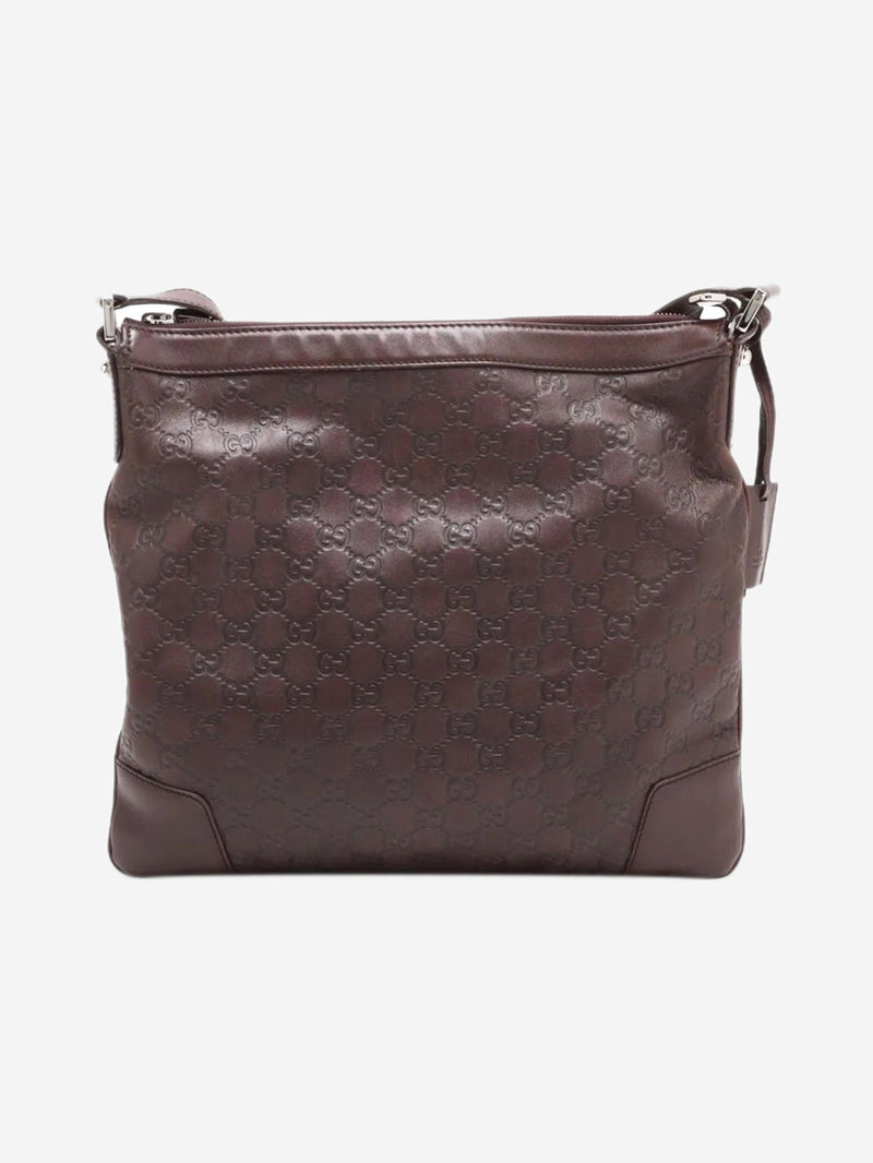 Dark brown Guccissima leather crossbody bag Cross-body Bags Gucci 