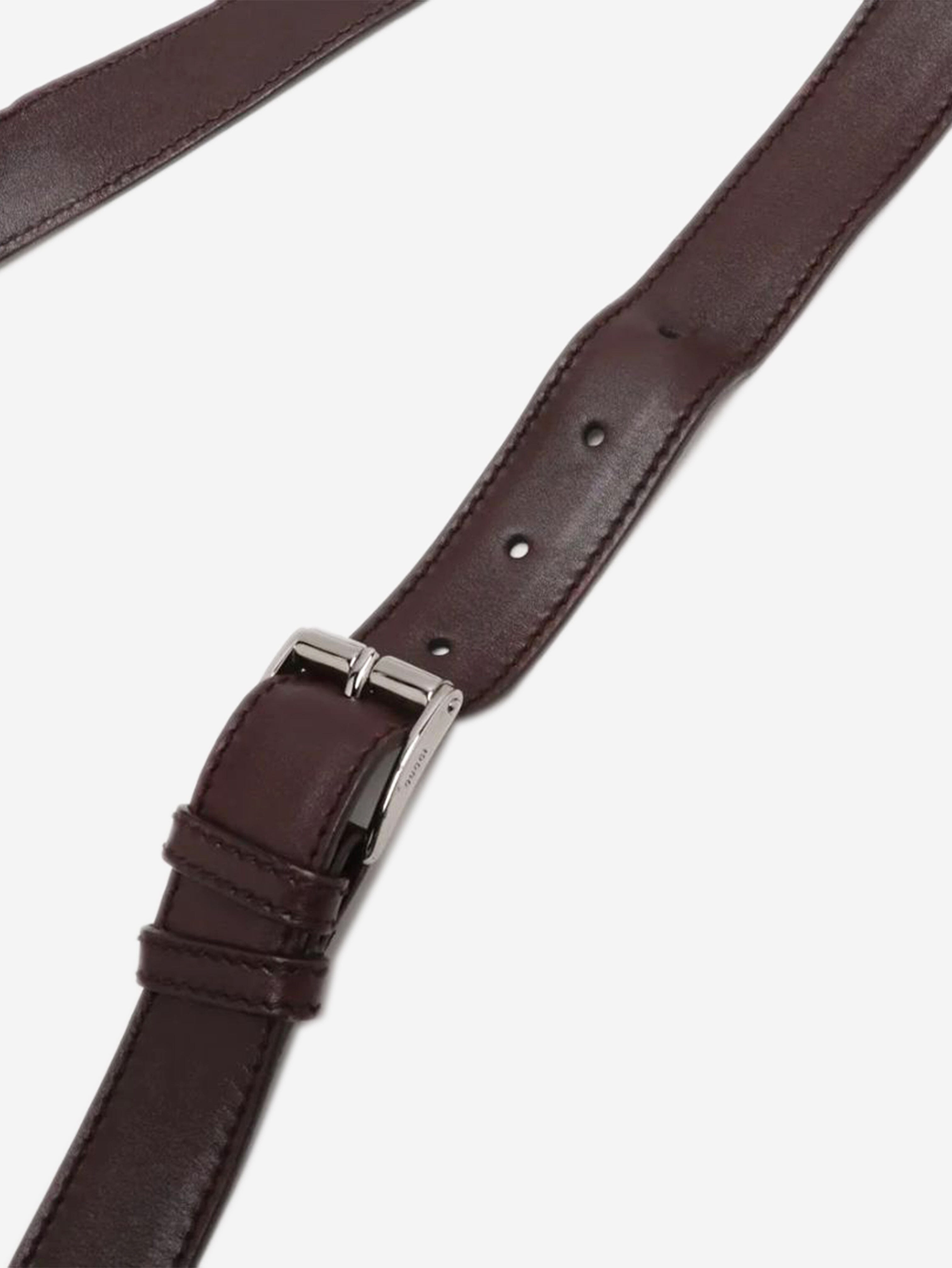 Dark brown Guccissima leather crossbody bag Cross-body Bags Gucci 