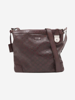 Dark brown Guccissima leather crossbody bag Cross-body Bags Gucci 