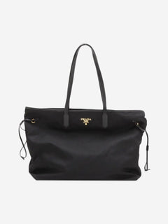 Black Tessuto nylon & leather tote bag Tote Bags Prada 