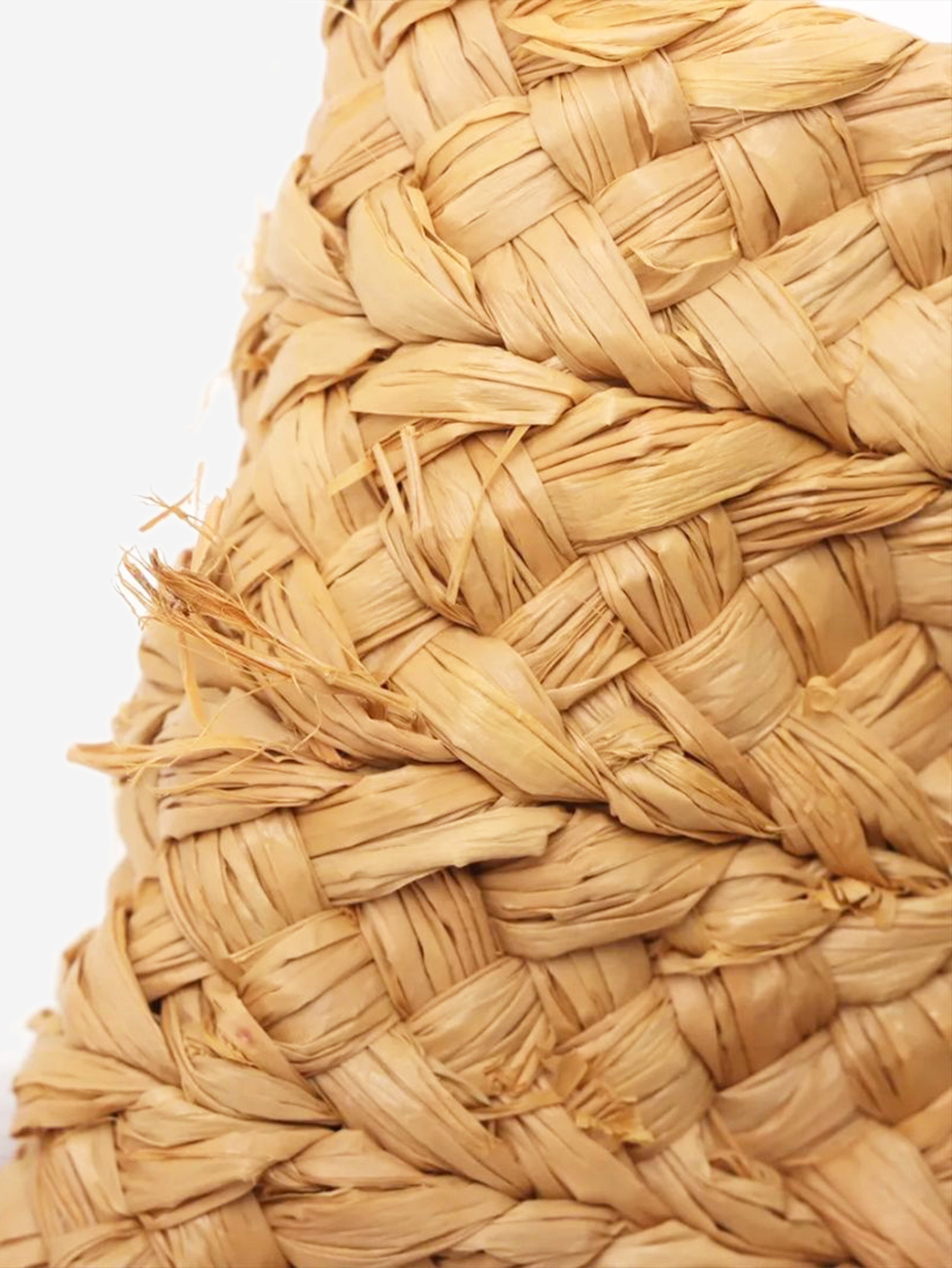 Tan Paris Panier raffia tote bag Tote Bags Saint Laurent 