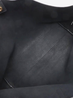 Black Paris Sac Shopping leather tote bag