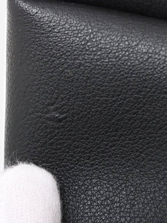 Black Paris Sac Shopping leather tote bag