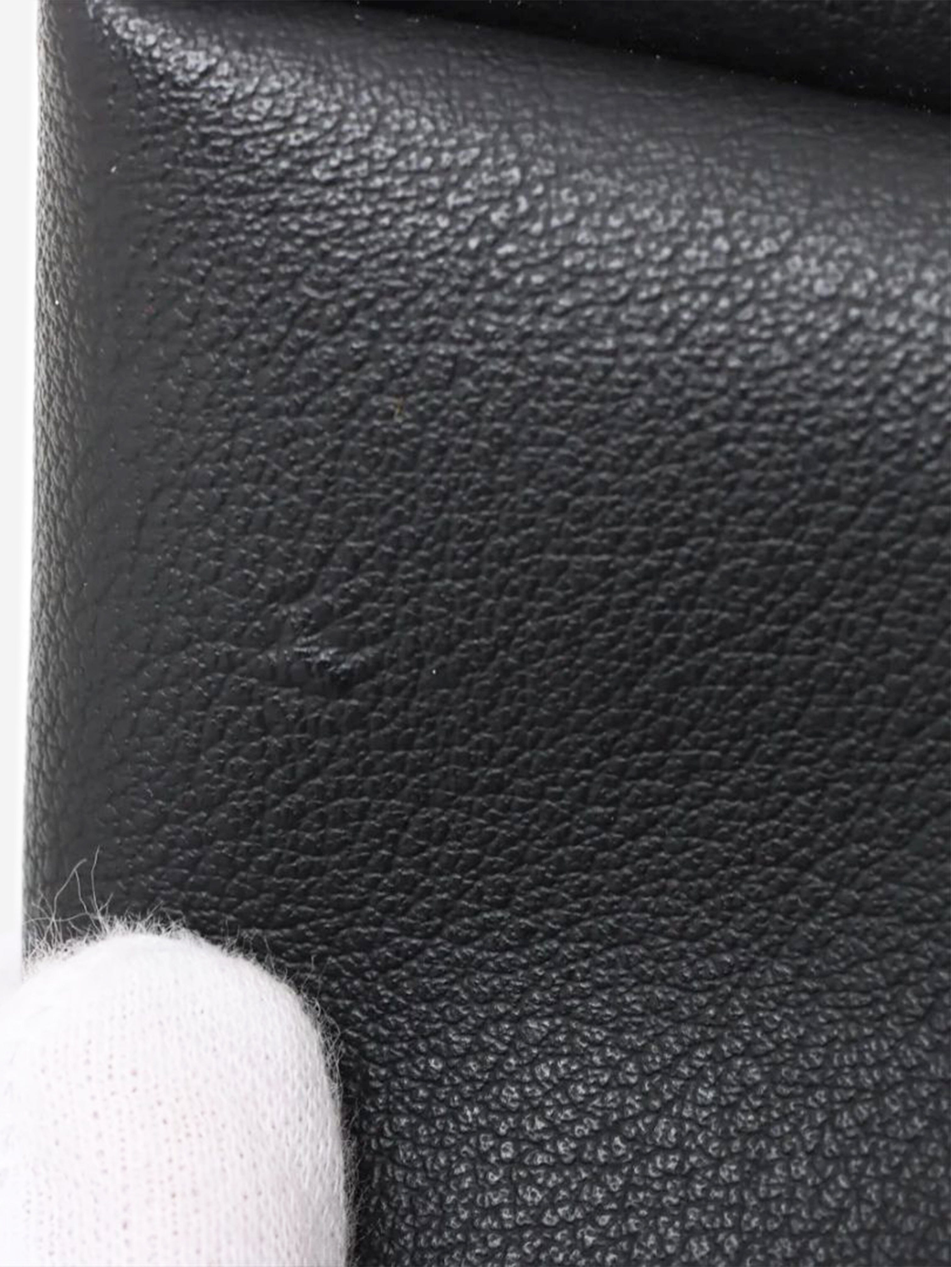 Black Paris Sac Shopping leather tote bag