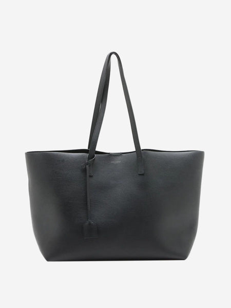 Black Paris Sac Shopping leather tote bag product image