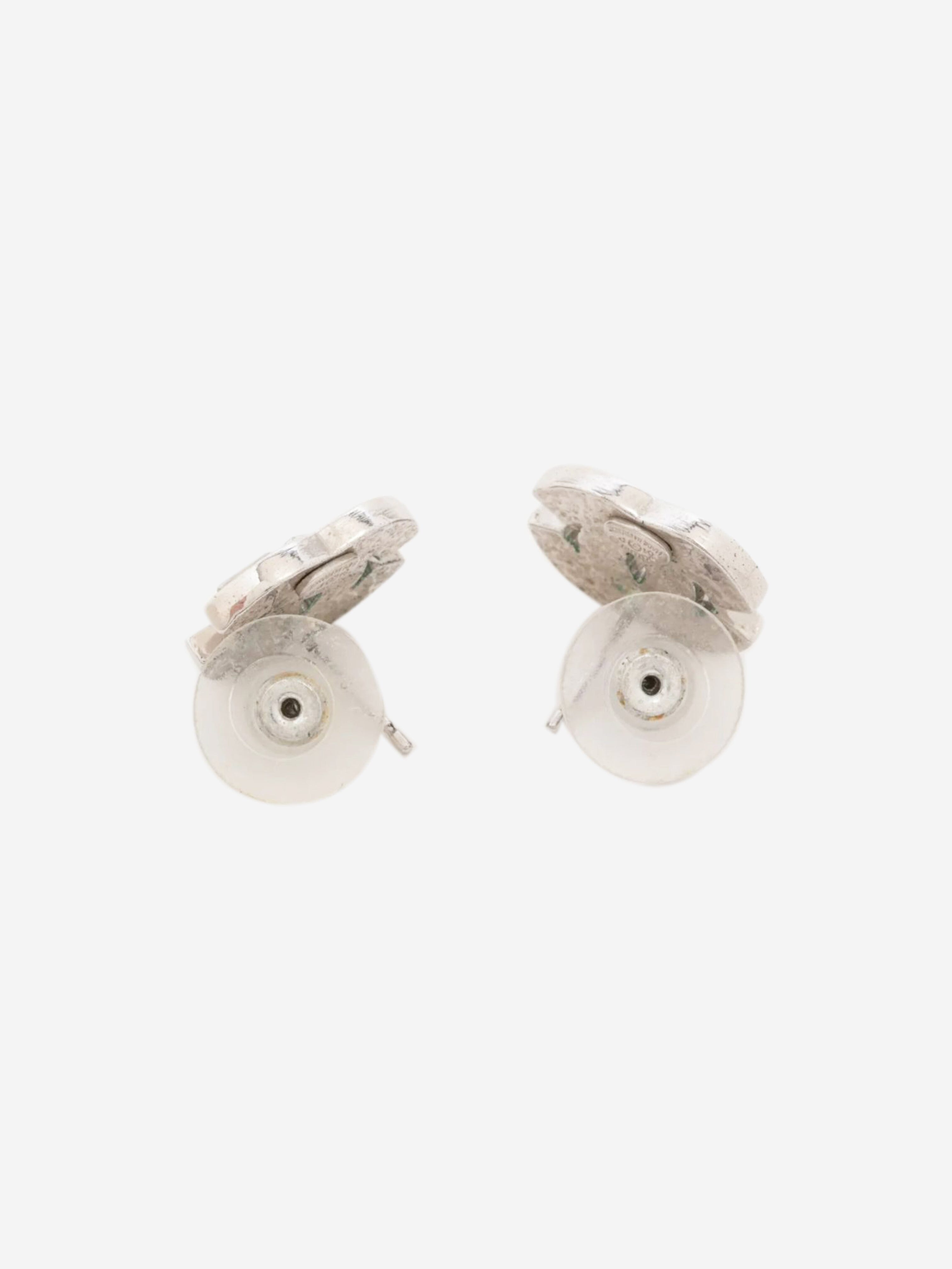 Silver Coco Mark 01P earrings Earrings Chanel 