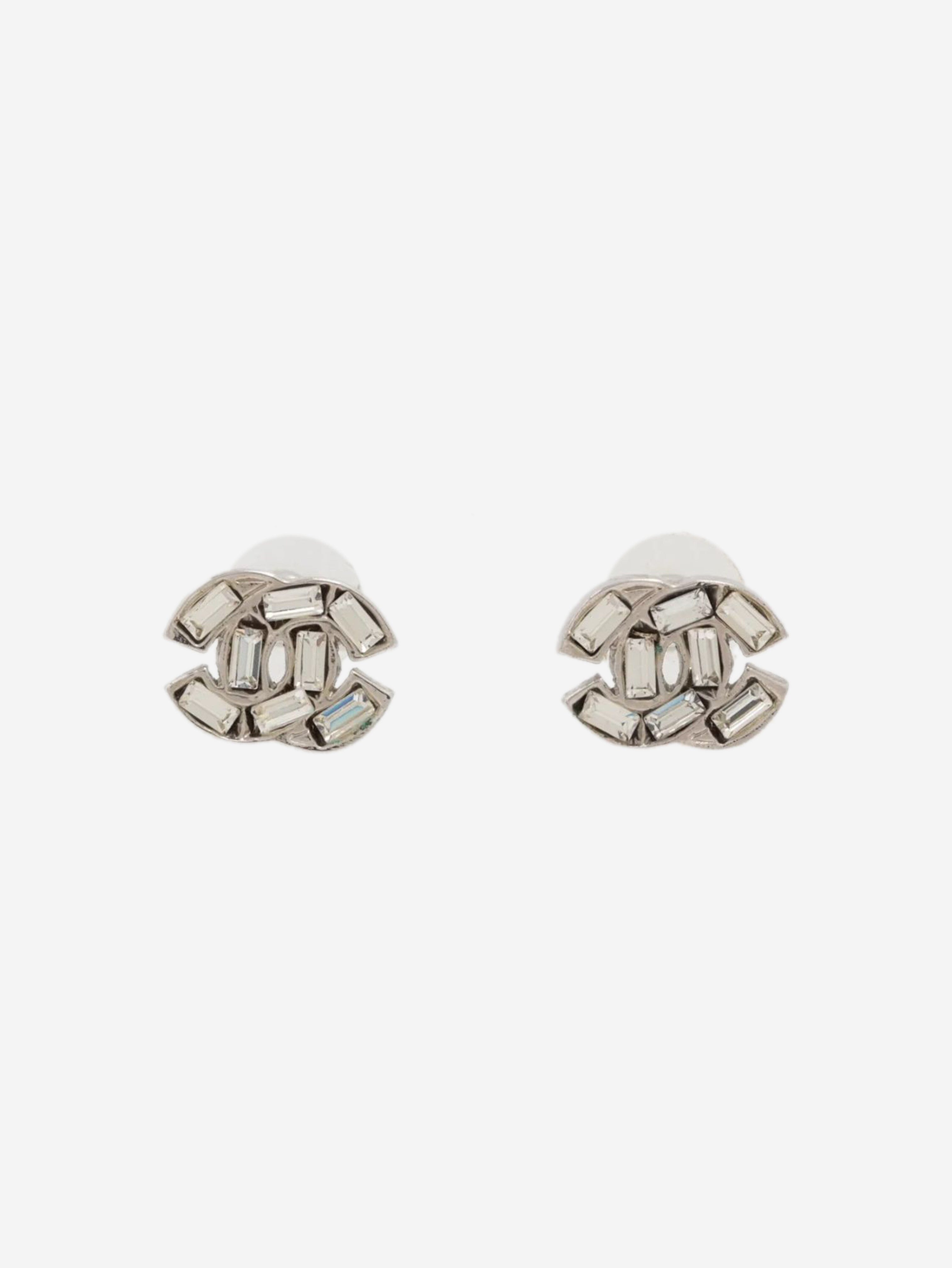 Silver Coco Mark 01P earrings Earrings Chanel 