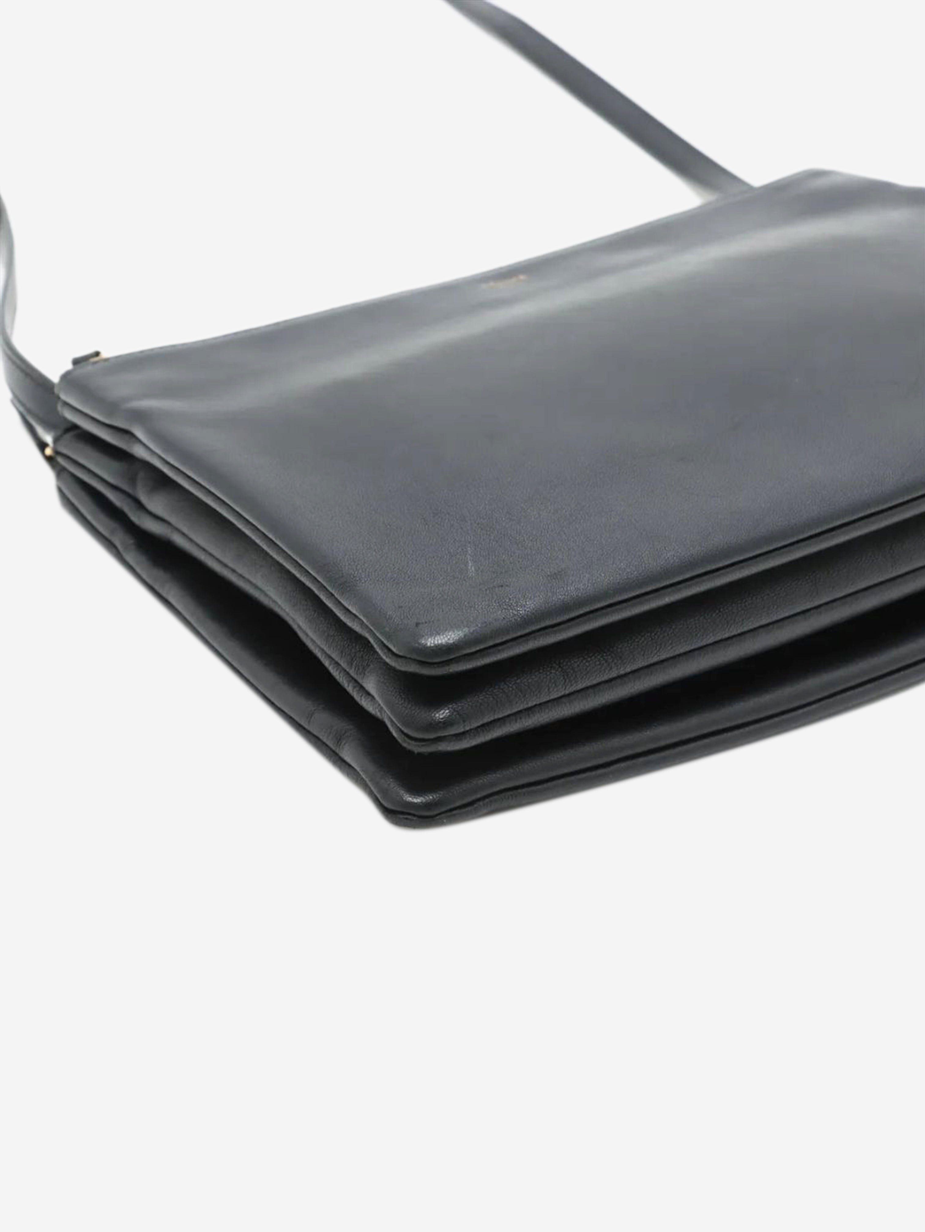 Black Trio leather shoulder bag Shoulder bags Celine 
