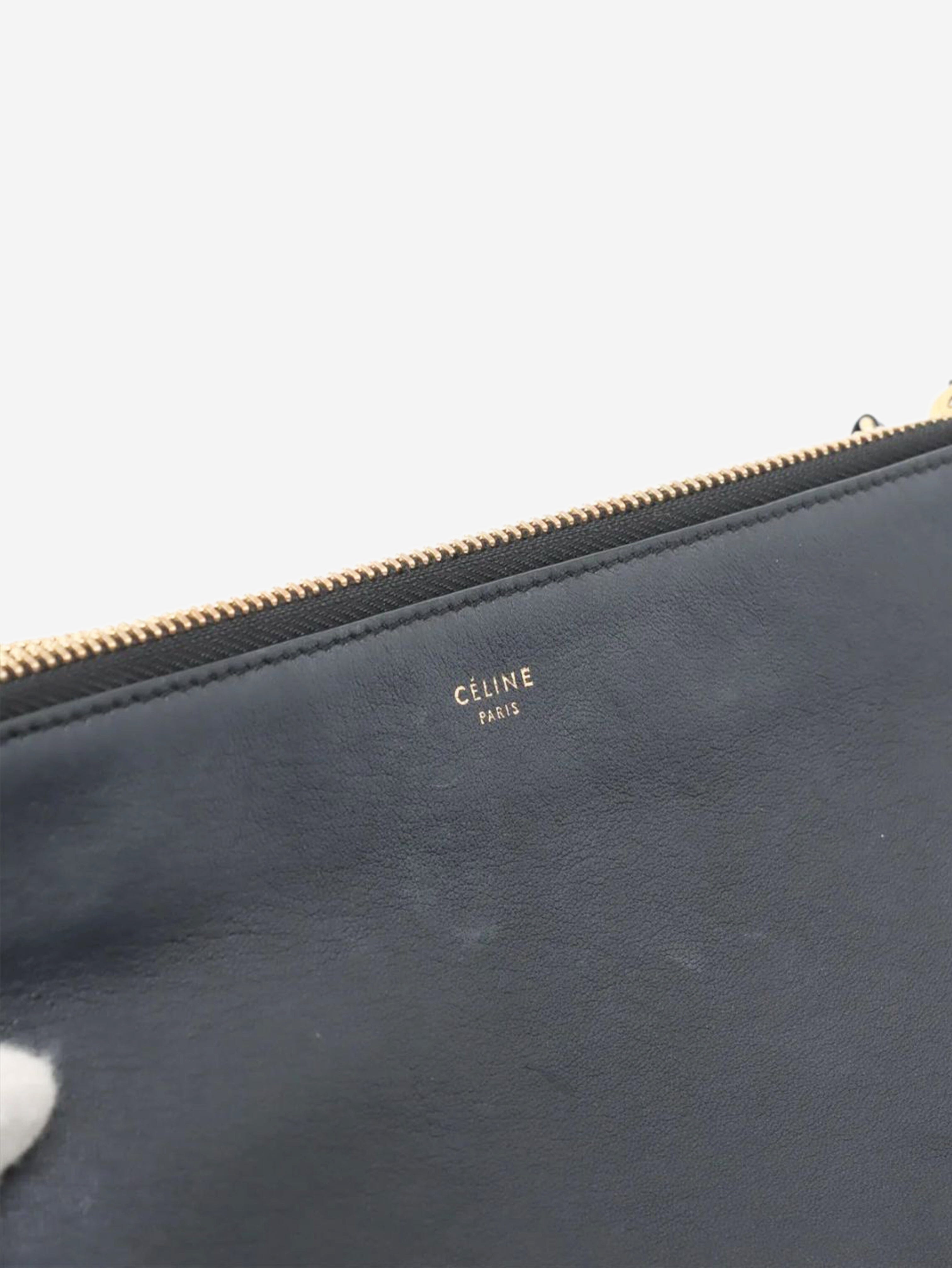 Black Trio leather shoulder bag Shoulder bags Celine 
