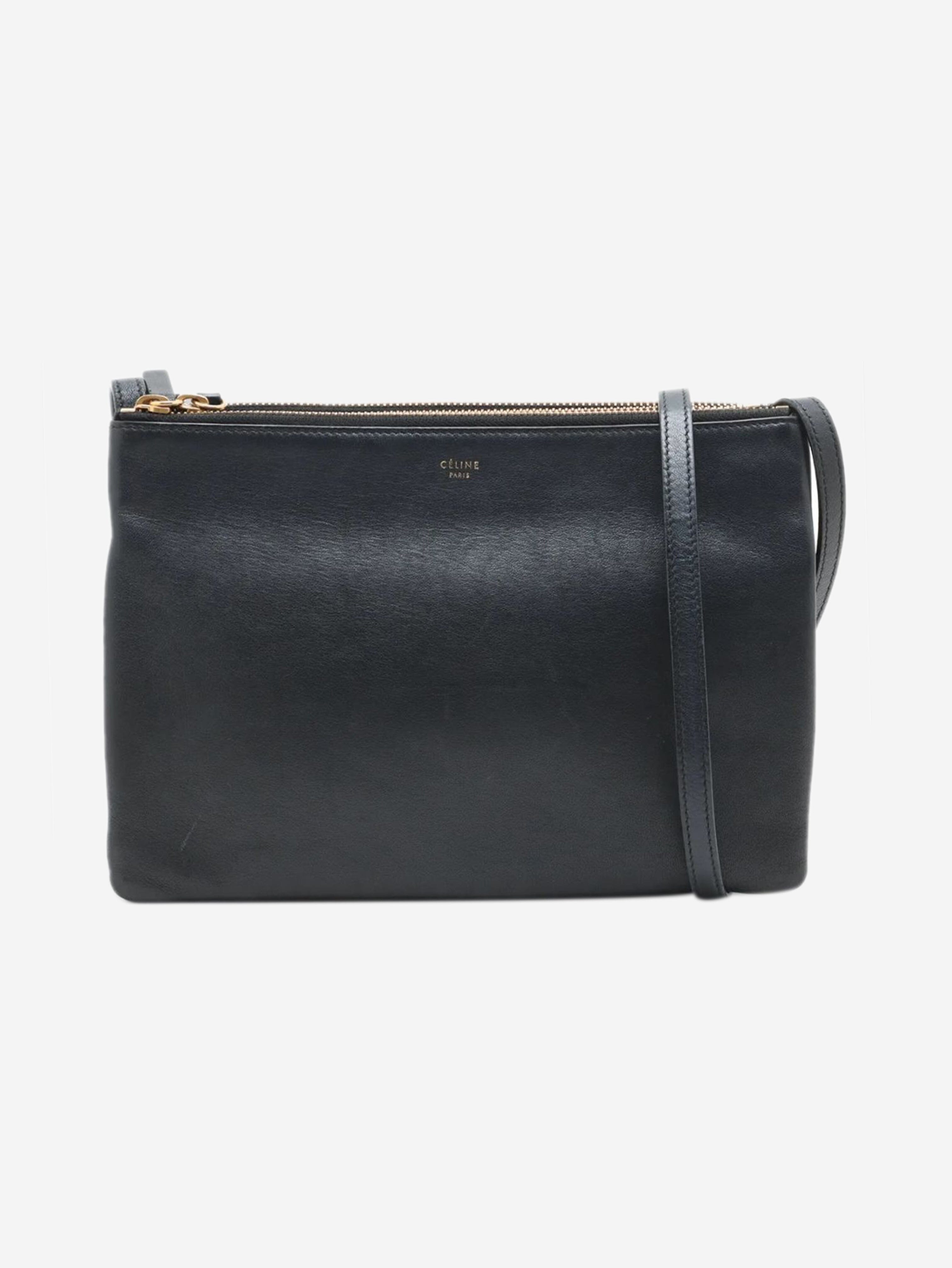Black Trio leather shoulder bag Shoulder bags Celine 