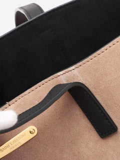 Taupe Paris suede & leather tote bag Tote Bags Saint Laurent 