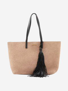 Taupe Paris suede & leather tote bag Tote Bags Saint Laurent 