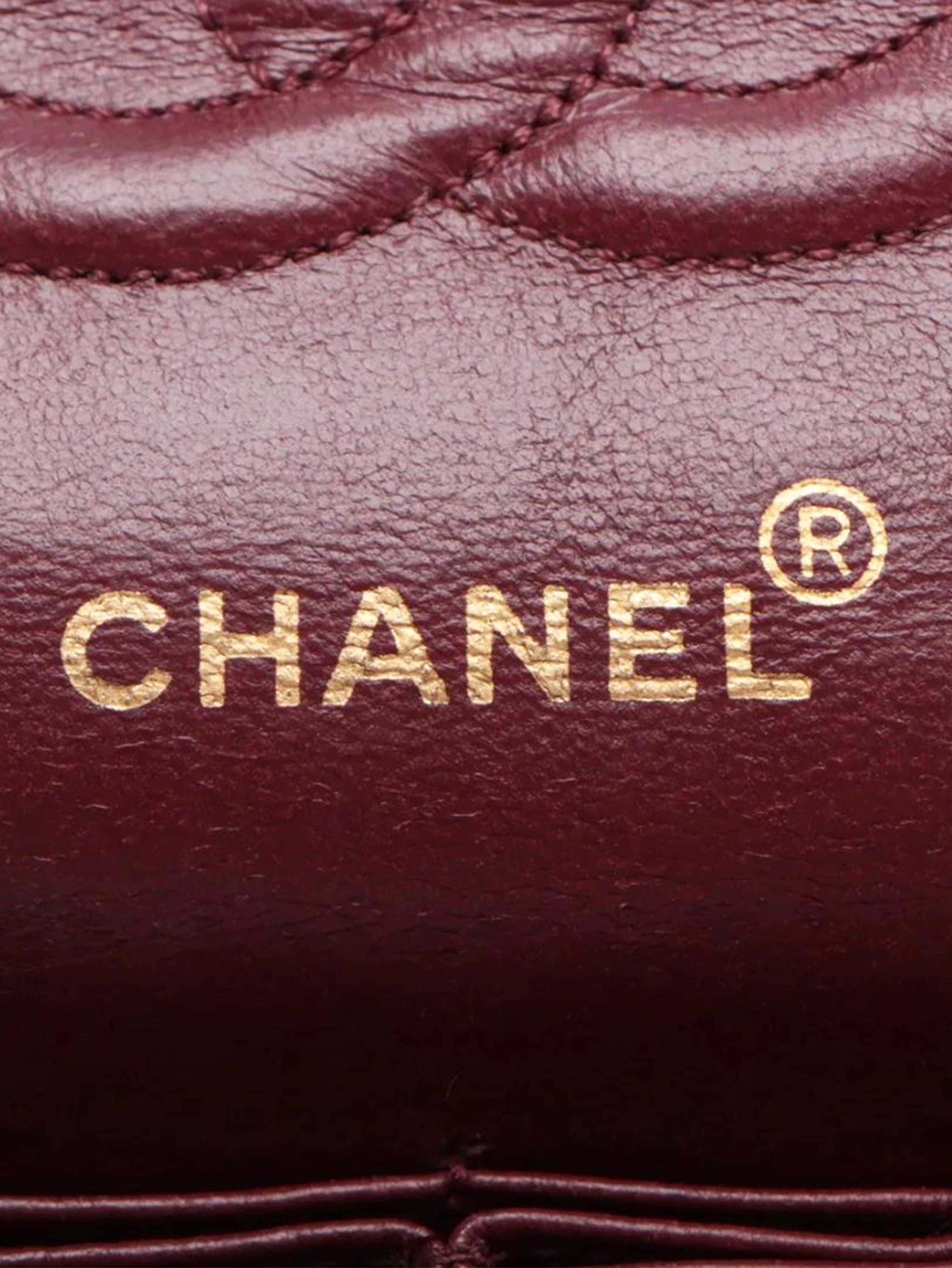 Black vintage 1991 medium lambskin Classic Double Flap bag Shoulder bags Chanel 