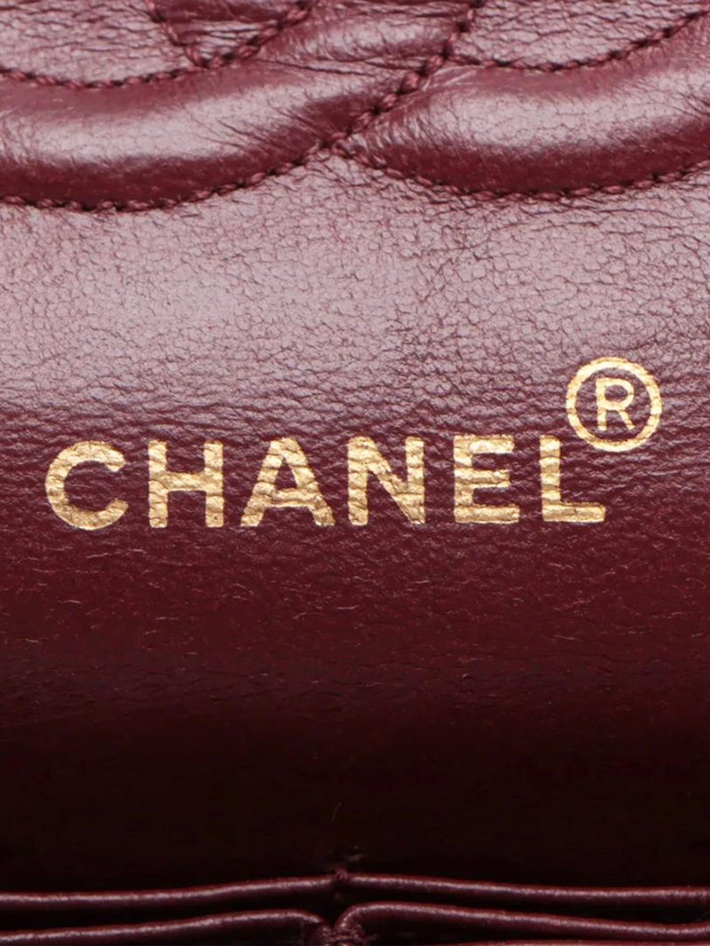 Black vintage 1991 medium lambskin Classic Double Flap bag Shoulder bags Chanel 