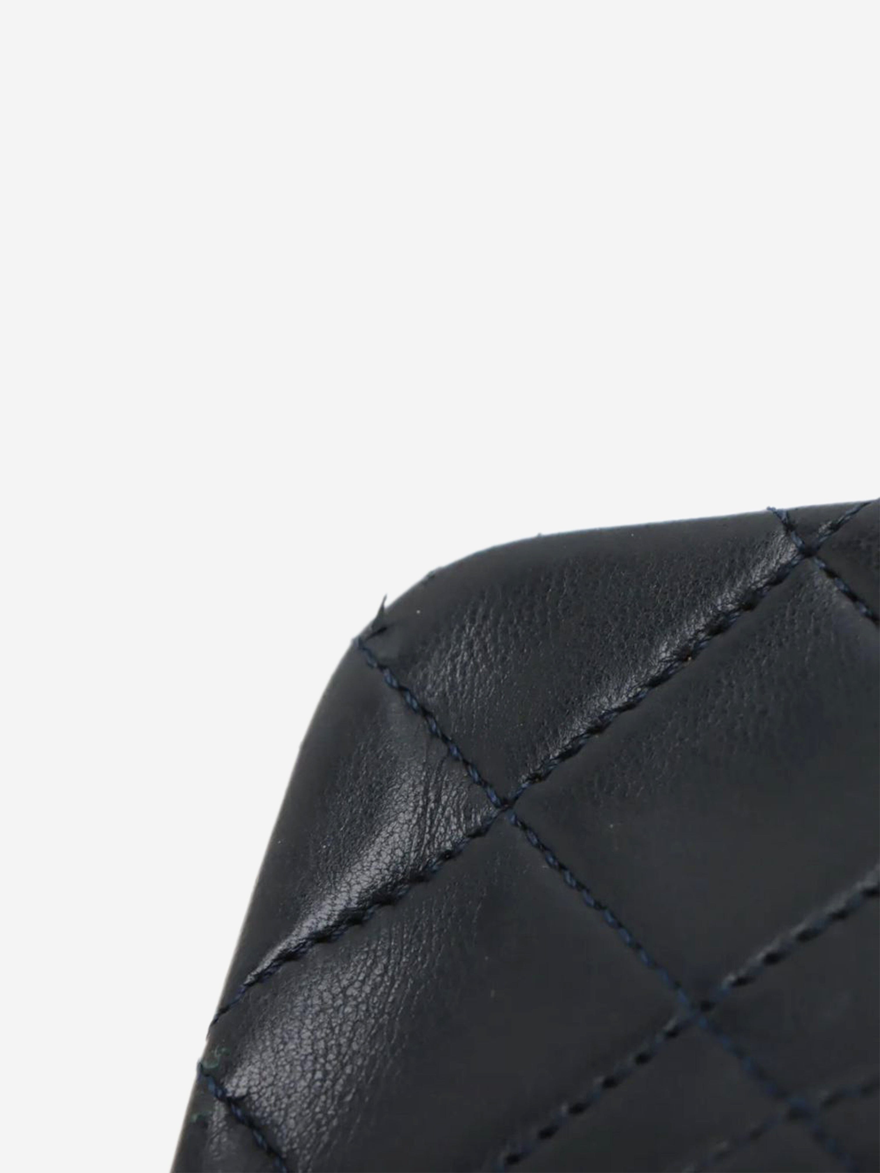 Dark navy vintage medium lambskin Classic Double Flap bag Shoulder bags Chanel 
