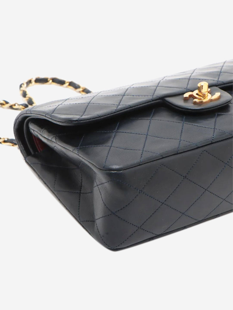 Dark navy vintage medium lambskin Classic Double Flap bag Shoulder bags Chanel 