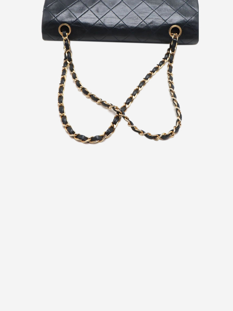 Dark navy vintage medium lambskin Classic Double Flap bag Shoulder bags Chanel 