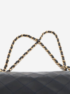 Dark navy vintage medium lambskin Classic Double Flap bag Shoulder bags Chanel 