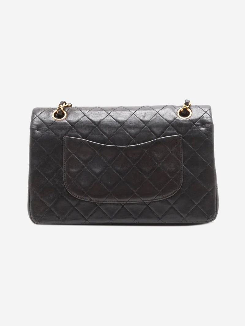 Black vintage 1994 medium lambskin Classic Double Flap bag Shoulder bags Chanel 