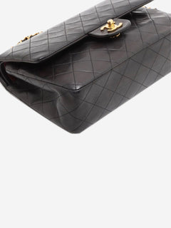 Black vintage 1994 medium lambskin Classic Double Flap bag Shoulder bags Chanel 