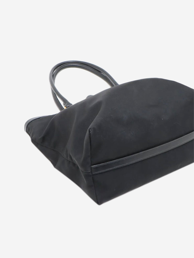 Black Tessuto nylon & leather tote bag Tote Bags Prada 