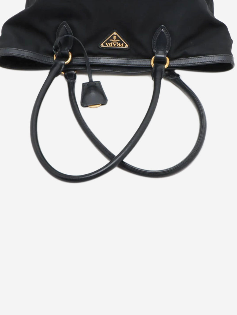 Black Tessuto nylon & leather tote bag Tote Bags Prada 