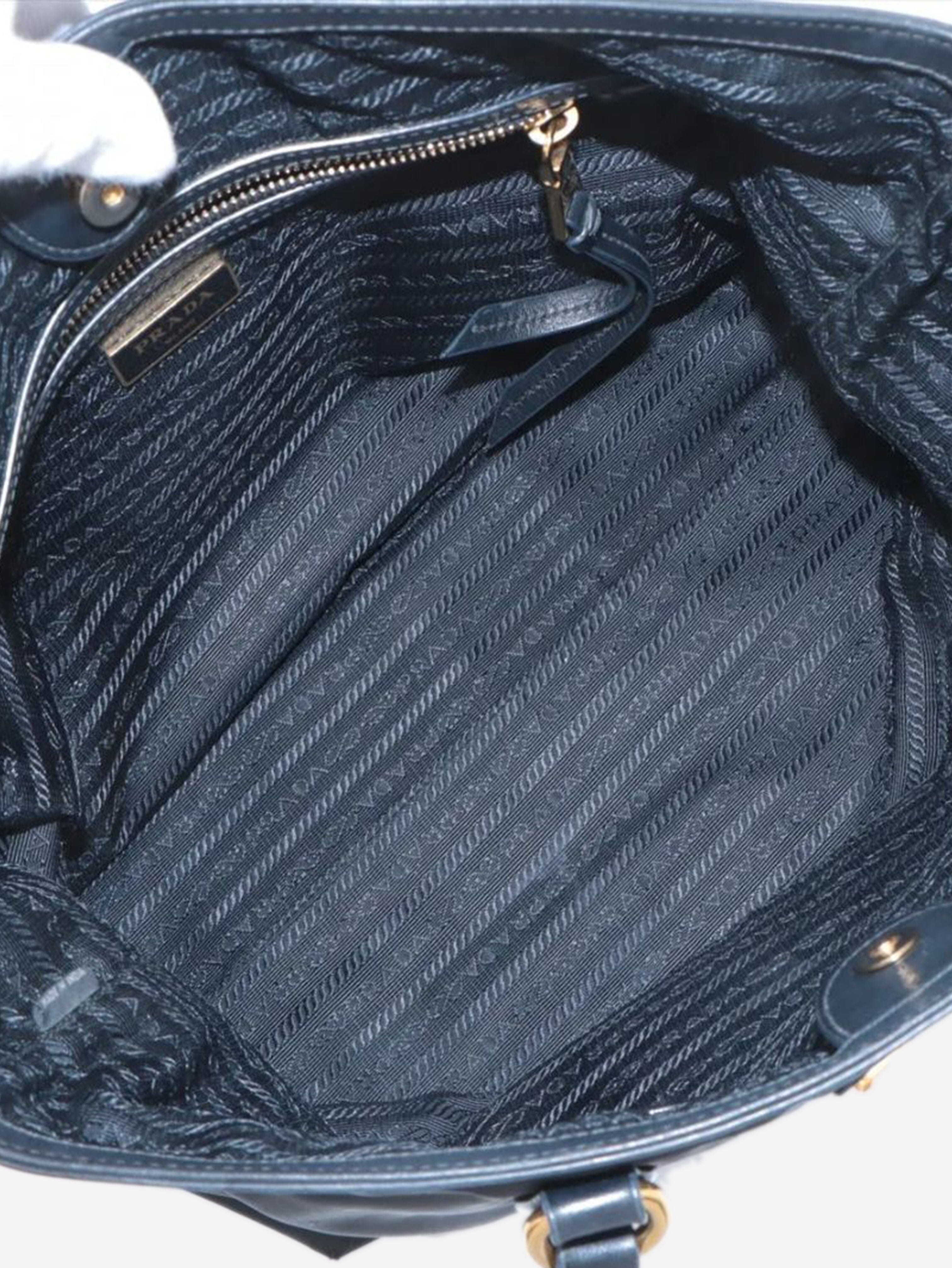 Black Tessuto nylon & leather tote bag Tote Bags Prada 