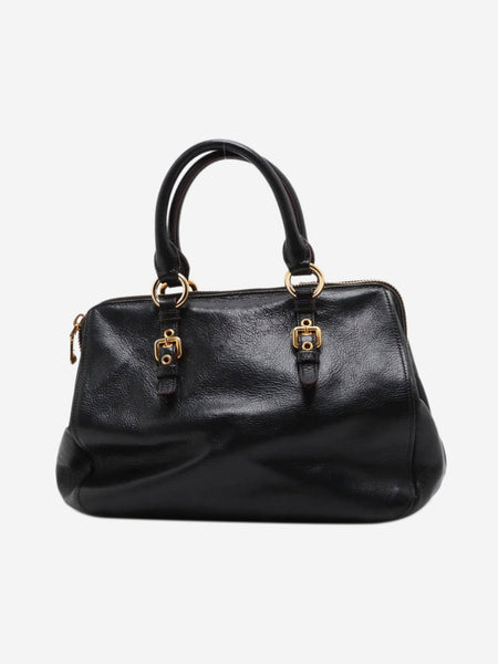 Black leather 2way shoulder bag alternate image