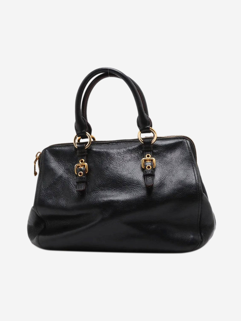 Black leather 2way shoulder bag Shoulder bags Miu Miu 