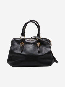 Black leather 2way shoulder bag Shoulder bags Miu Miu 