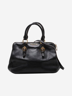 Black leather 2way shoulder bag Shoulder bags Miu Miu 