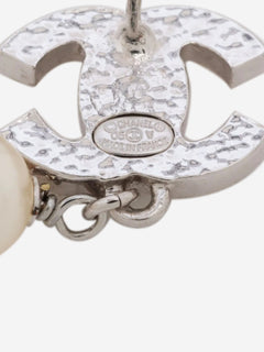 Silver Coco Mark 05V faux-pearl earrings