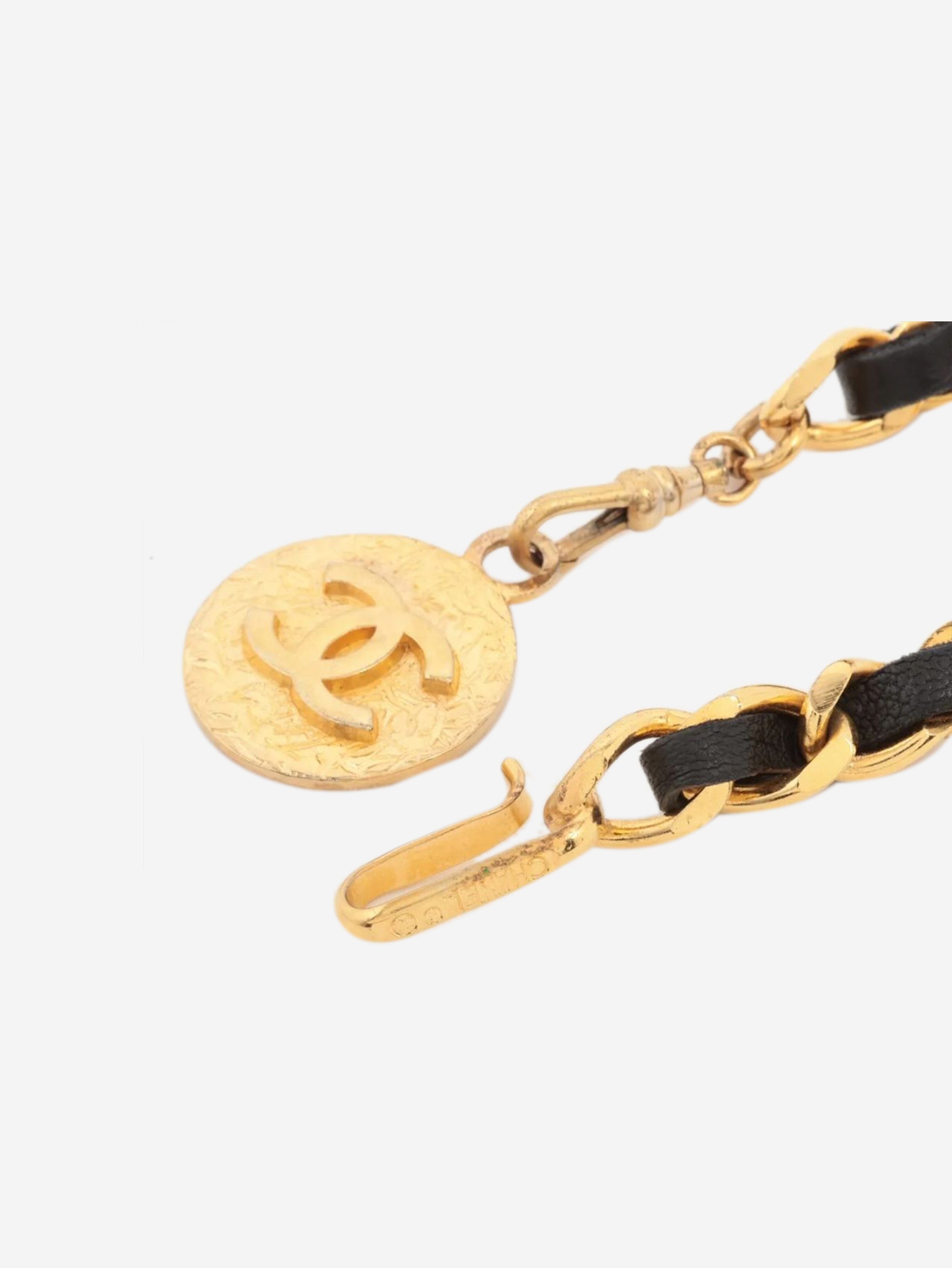 Gold Coco Mark 1982 chain belt Belts Chanel 
