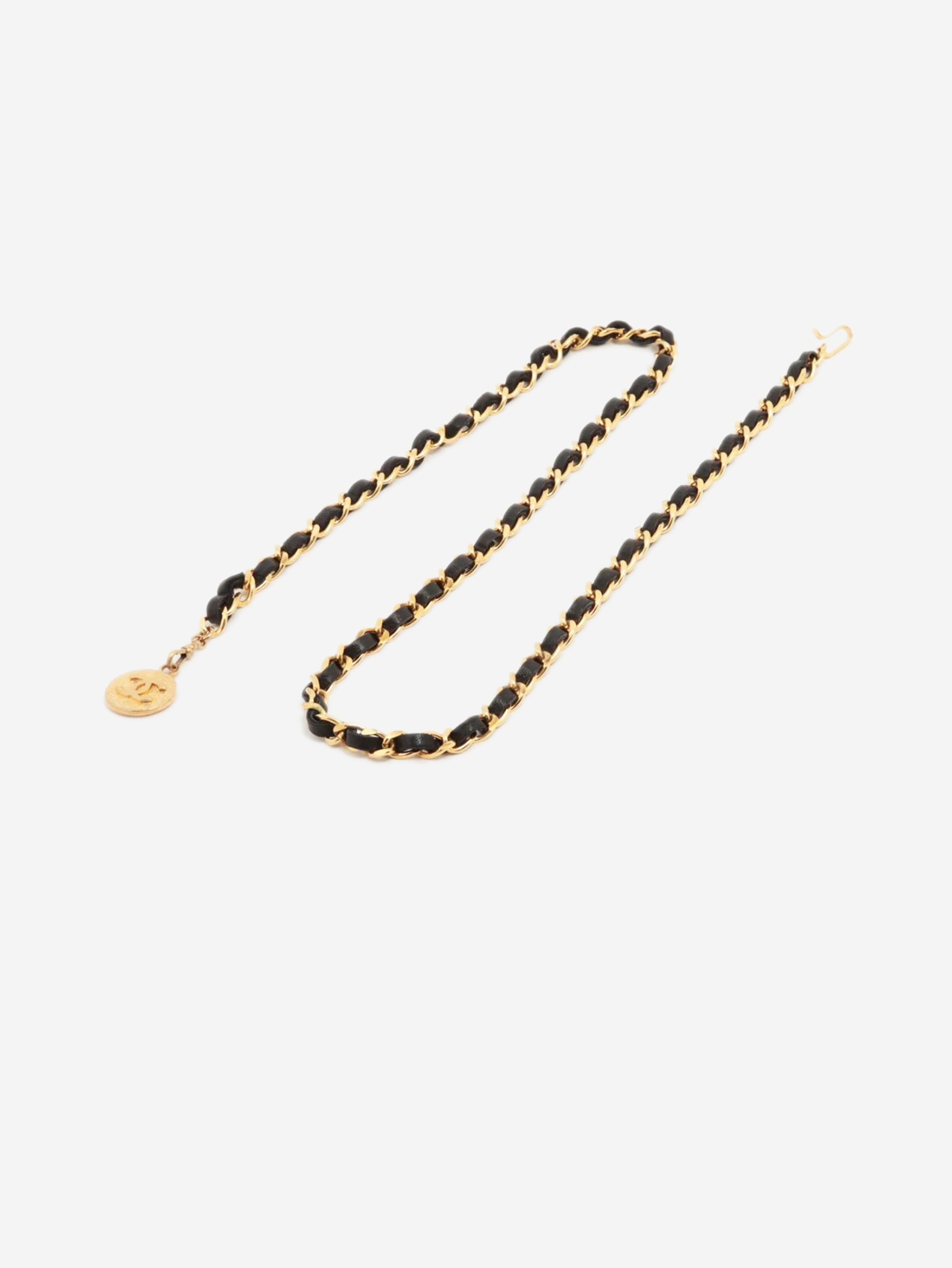 Gold Coco Mark 1982 chain belt Belts Chanel 