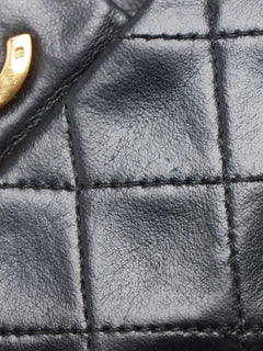 Black vintage 1986 small lambskin Classic Double Flap bag Shoulder bags Chanel 