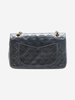Black vintage 1986 small lambskin Classic Double Flap bag Shoulder bags Chanel 