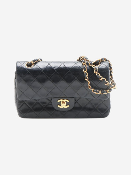 Black vintage 1986 small lambskin Classic Double Flap bag product image
