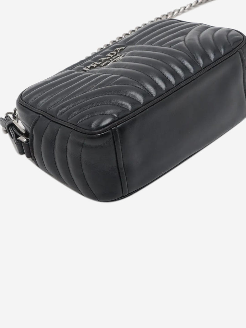 Black Diagramme leather chain shoulder bag Shoulder bags Prada 