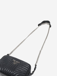 Black Diagramme leather chain shoulder bag Shoulder bags Prada 