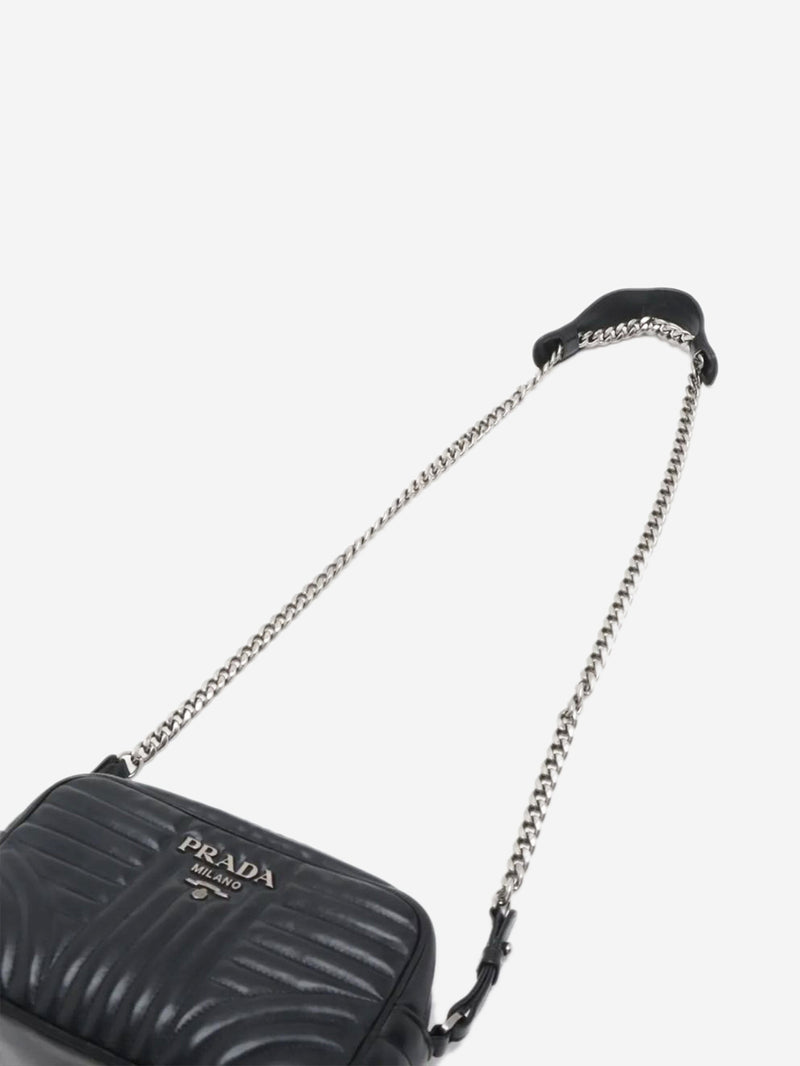 Black Diagramme leather chain shoulder bag Shoulder bags Prada 