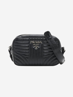 Black Diagramme leather chain shoulder bag Shoulder bags Prada 