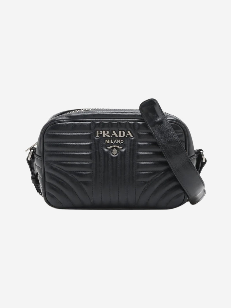 Black Diagramme leather chain shoulder bag Shoulder bags Prada 