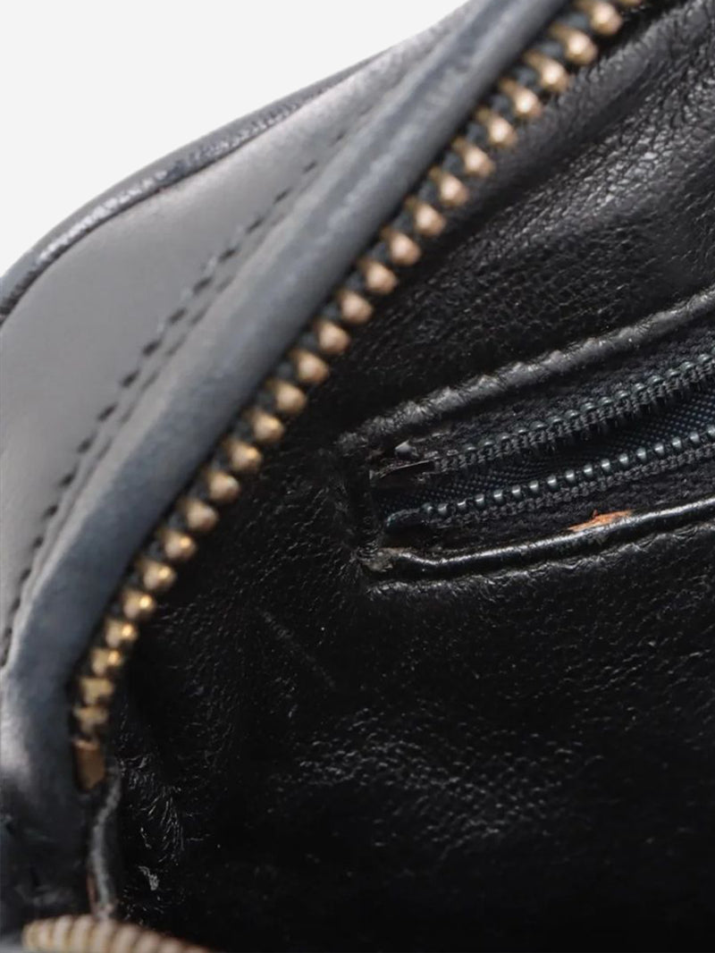 Black vintage 1991 Diamond-Stitch lambskin chain bag