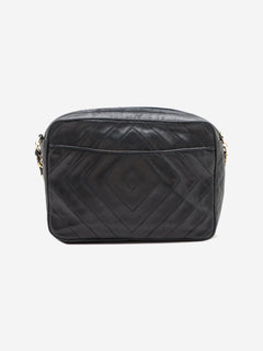 Black vintage 1991 Diamond-Stitch lambskin chain bag