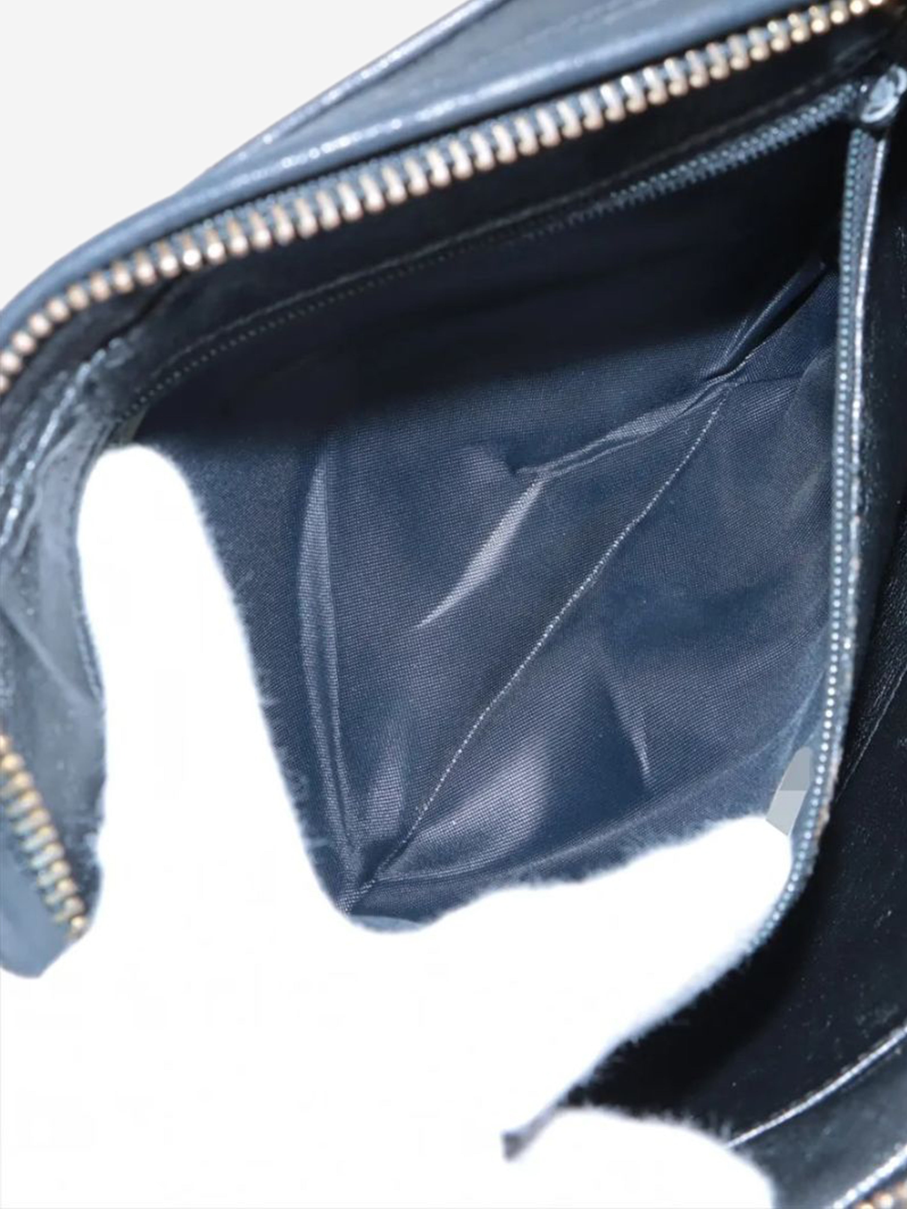 Black vintage 1991 Diamond-Stitch lambskin chain bag